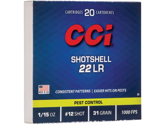 Authentic CCI Shotshell 22LR Ammo 31 Grain Lead Shot