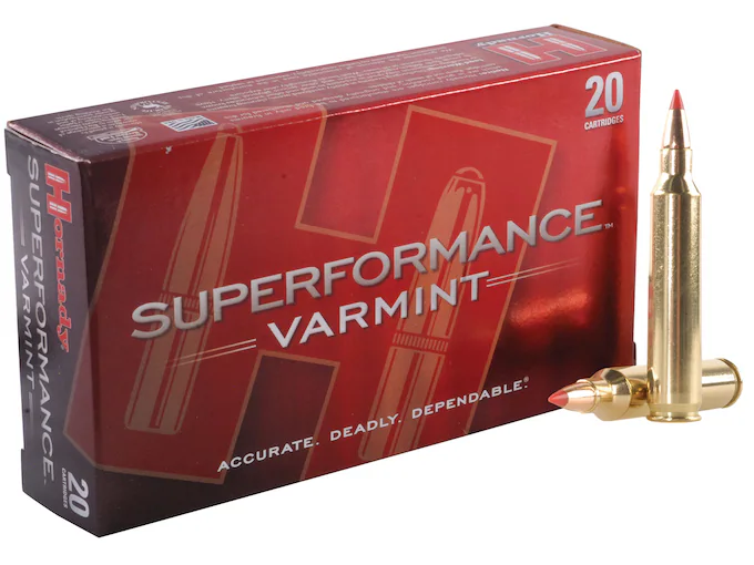 Authentic Hornady Superformance Varmint 204 Ruger Ammo 40 Grain Hornady V-Max Polymer Tip 500rounds