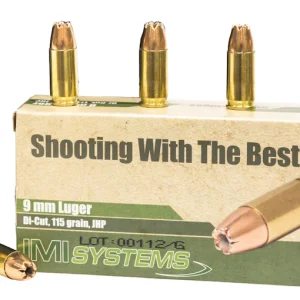 New IMI 9mm Luger Ammo 115 Grain Jacketed Hollow Point
