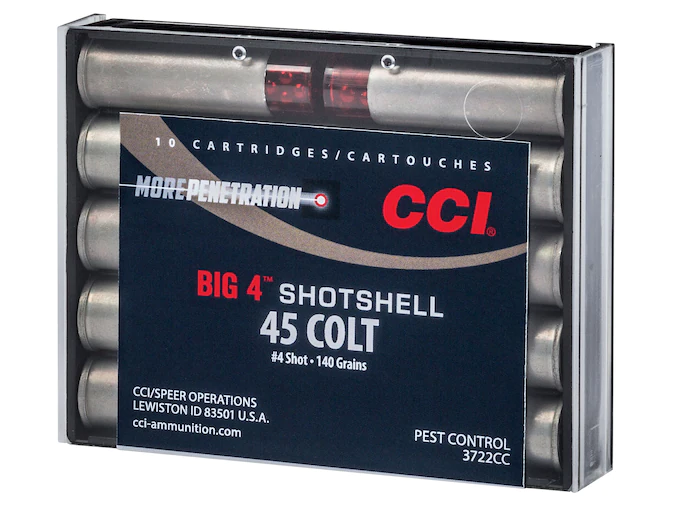 CCI Big 4 Shotshell 45 Colt (Long Colt) Ammo 140 Grain Lead Shot 200 rounds Direct