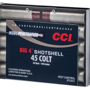 Get CCI Big 4 Shotshell 45 Colt (Long Colt) Ammo 140 Grain Lead Shot 200 rounds Online